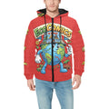 Ecocomic Bubble Jacket All Red Hooded Jacket