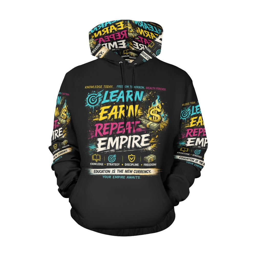 EcoComics Learn • Invest • Repeat Hoodie – Black
