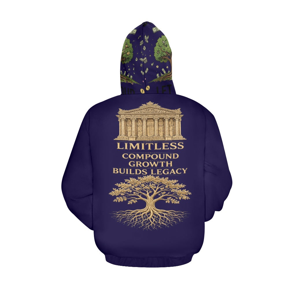 Ecocomics Blue Let Your Money Grow Hoodie (USA Size)