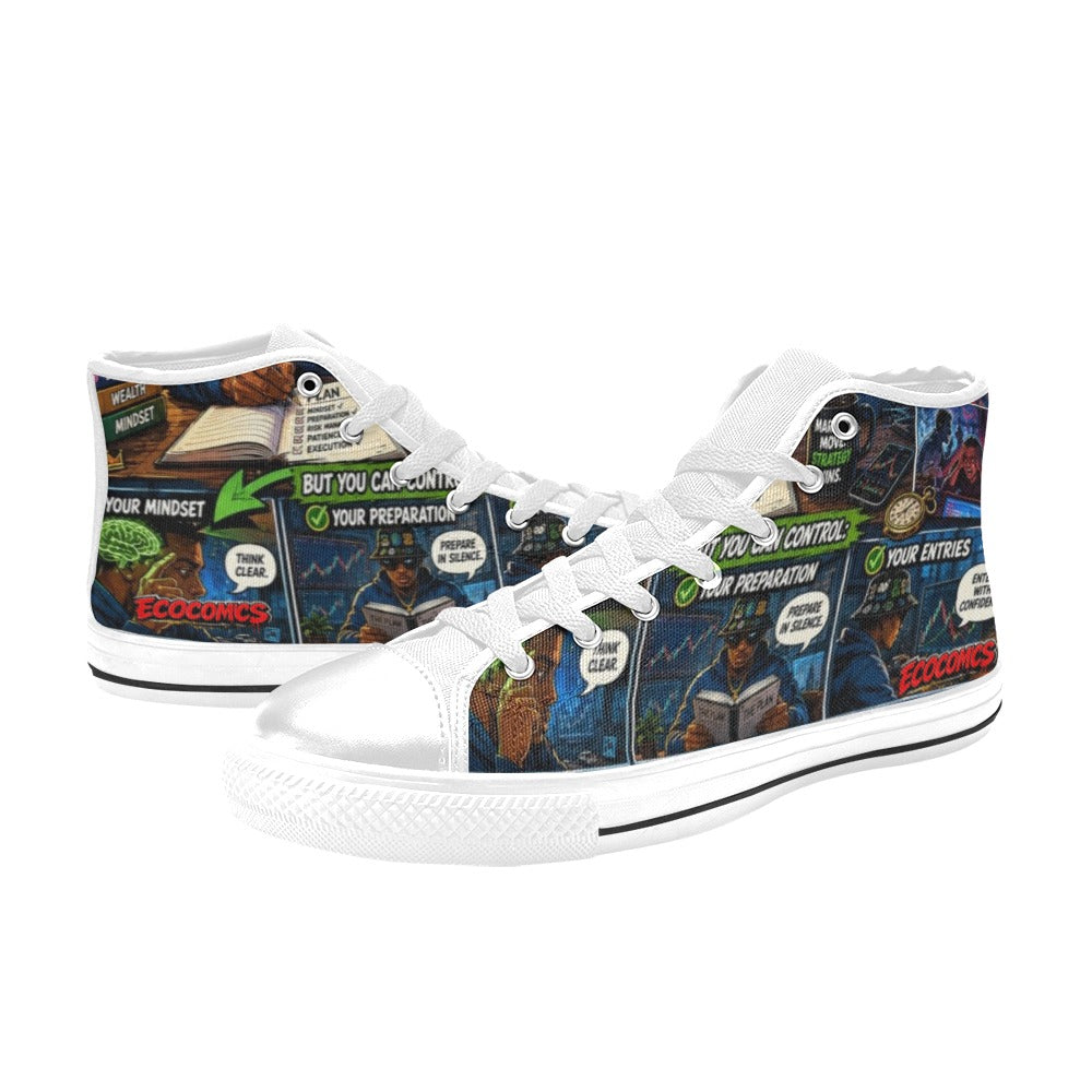 Ecocomics Comics Shoes High Top Canvas Shoes for Kid