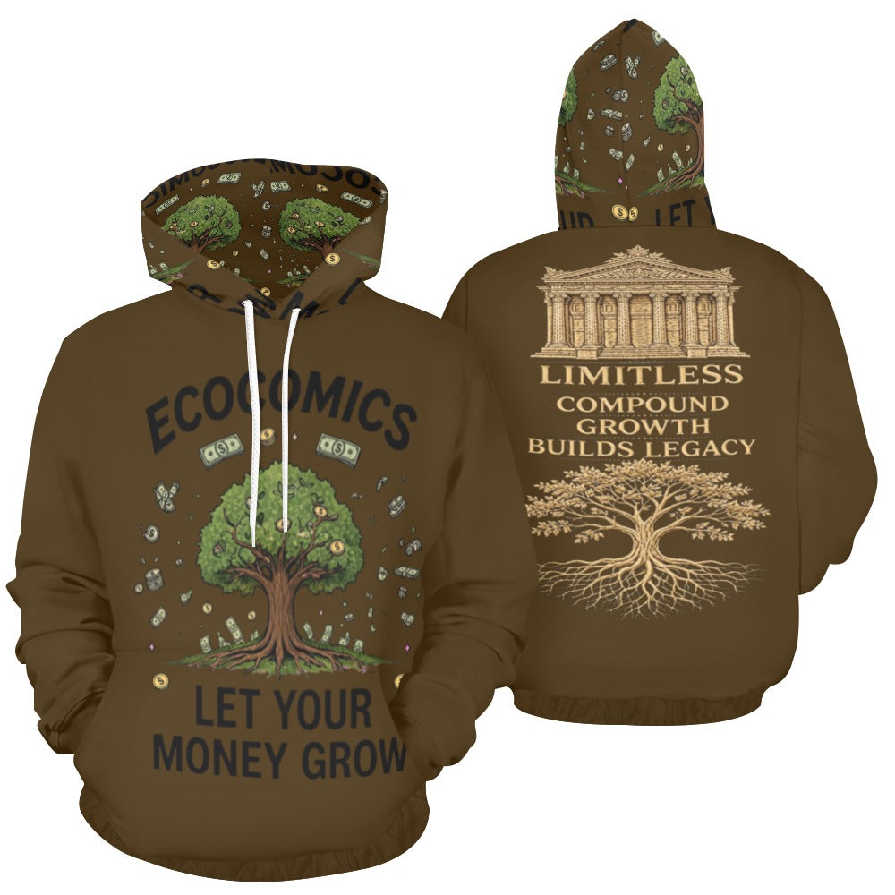 Ecocomics Brown Let Your Money Grow Hoodie (USA Size)