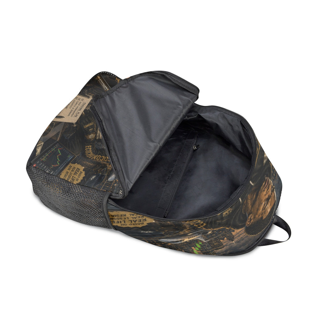 CHASE_The_Forex_Run_EcoComics Fabric Backpack with Side Mesh Pockets