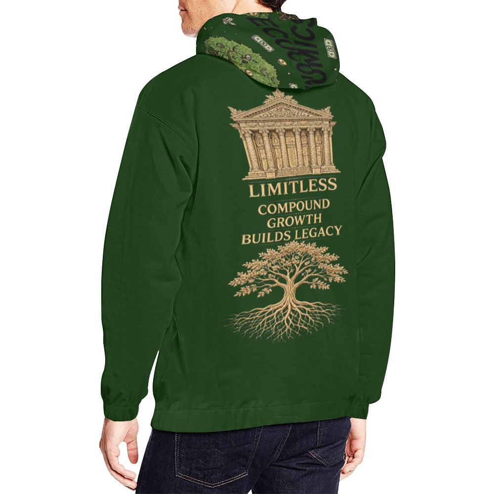 Ecocomics greem Let Your Money Grow Hoodie  (USA Size)