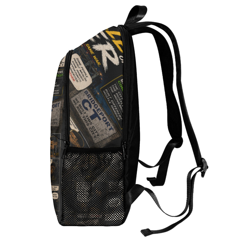 EcoComics "The Power of Hustle" Backpack | Laptop & School Book Bag