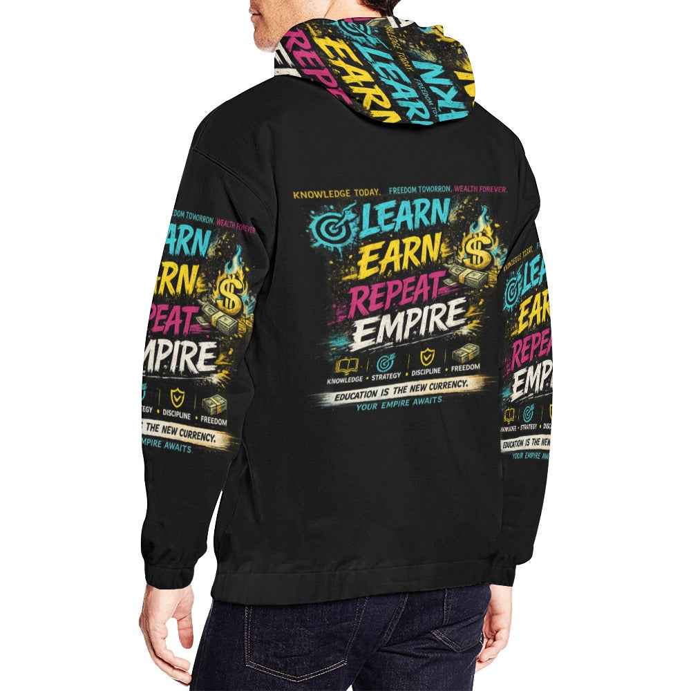 EcoComics Learn • Invest • Repeat Hoodie – Black