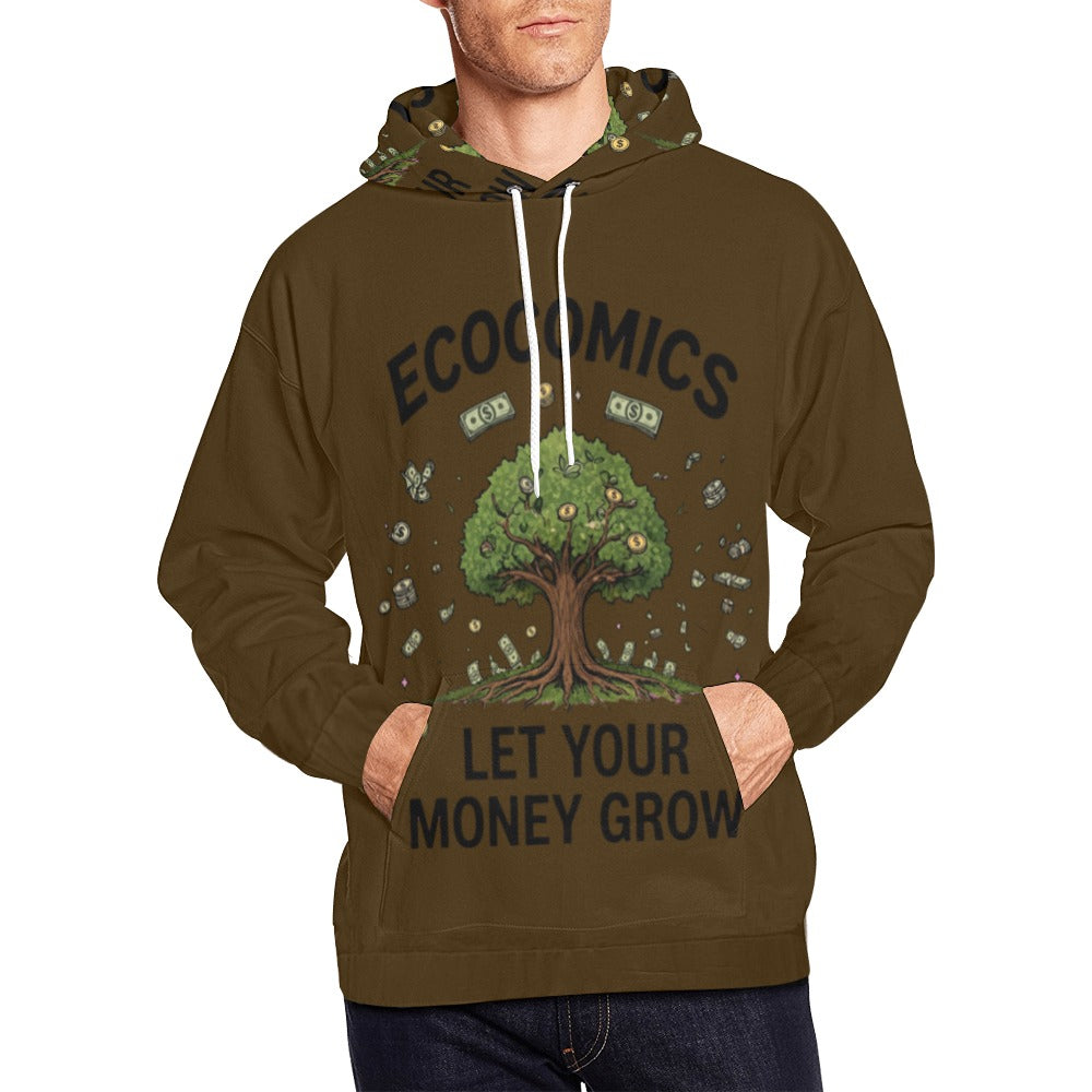 Ecocomics Brown Let Your Money Grow Hoodie (USA Size)