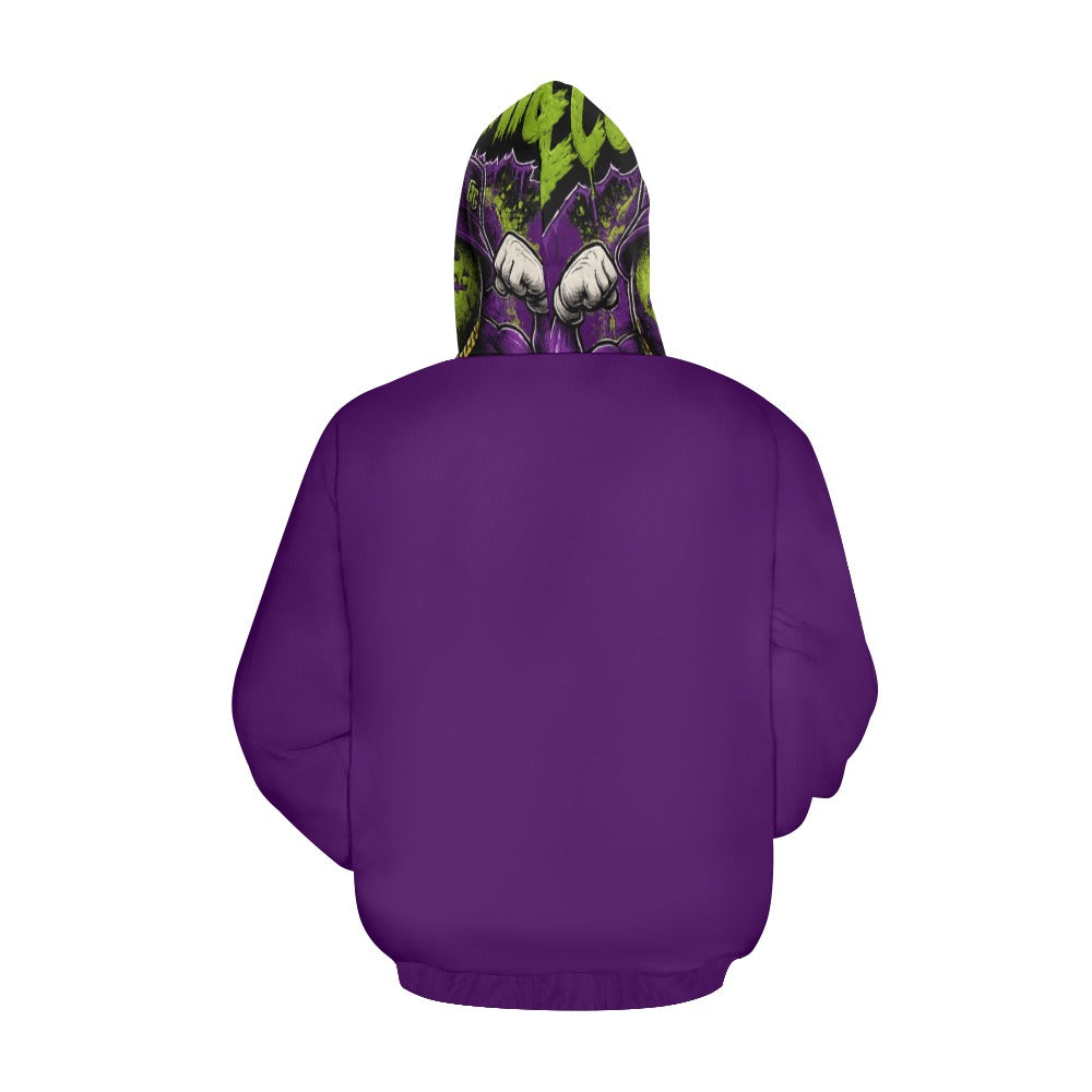 learn invest repeat purple hoodie (USA Size)