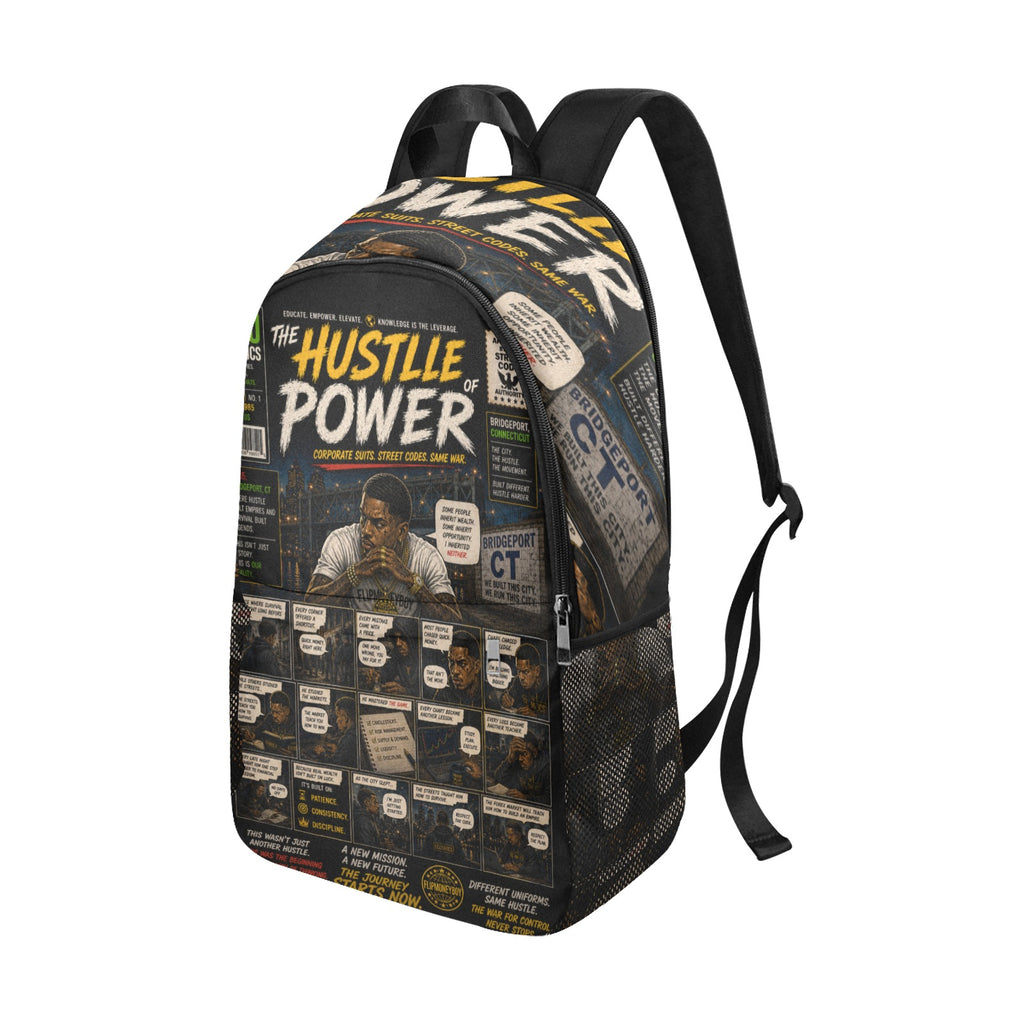 EcoComics "The Power of Hustle" Backpack | Laptop & School Book Bag