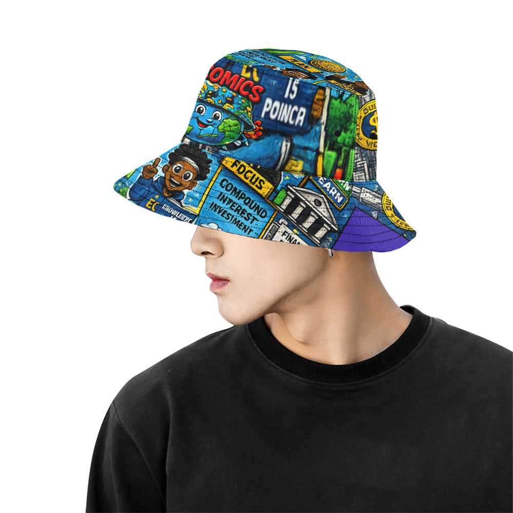 EcoComics Signature Logo Bucket Hat –Blue