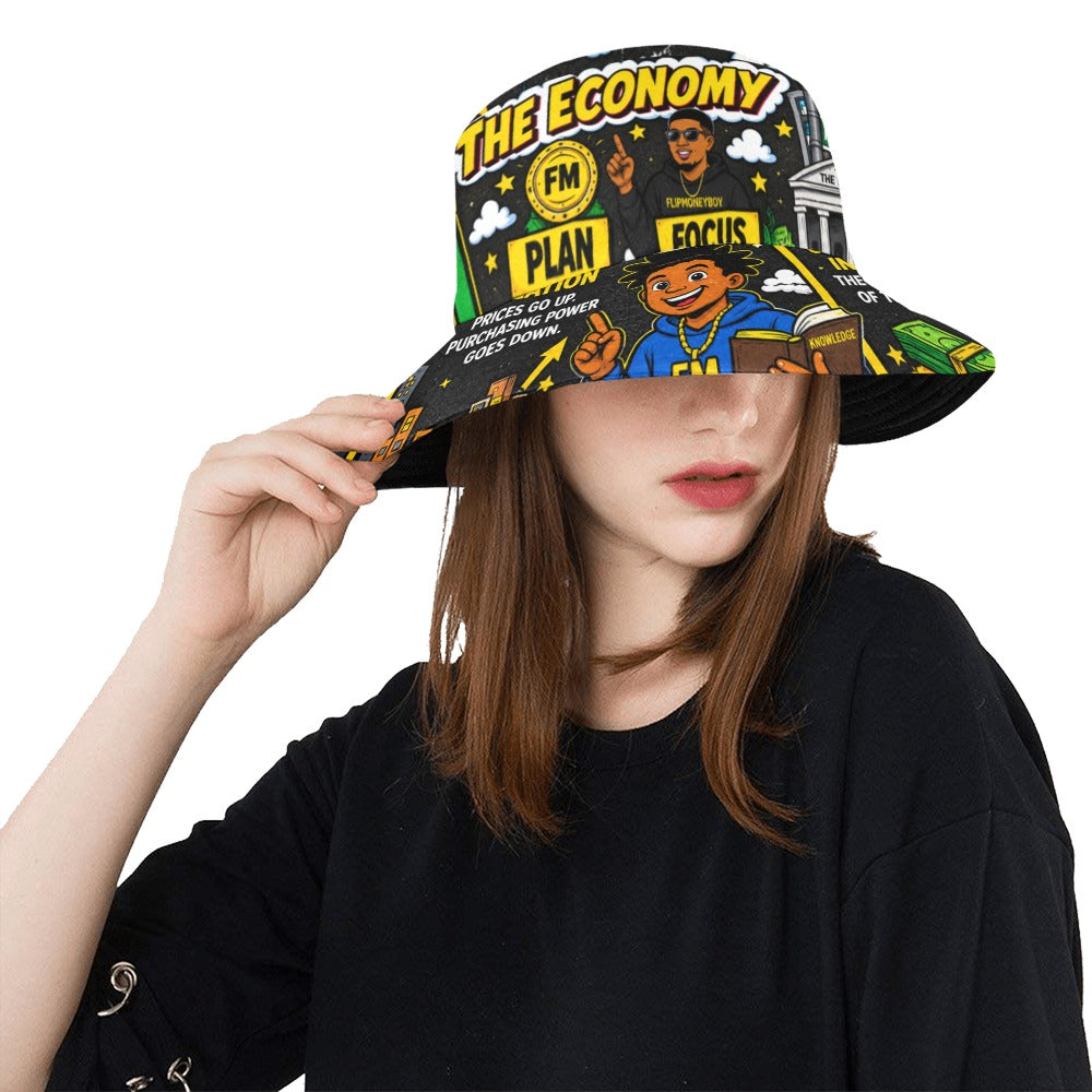 Ecocomics World Black Bucket Hat