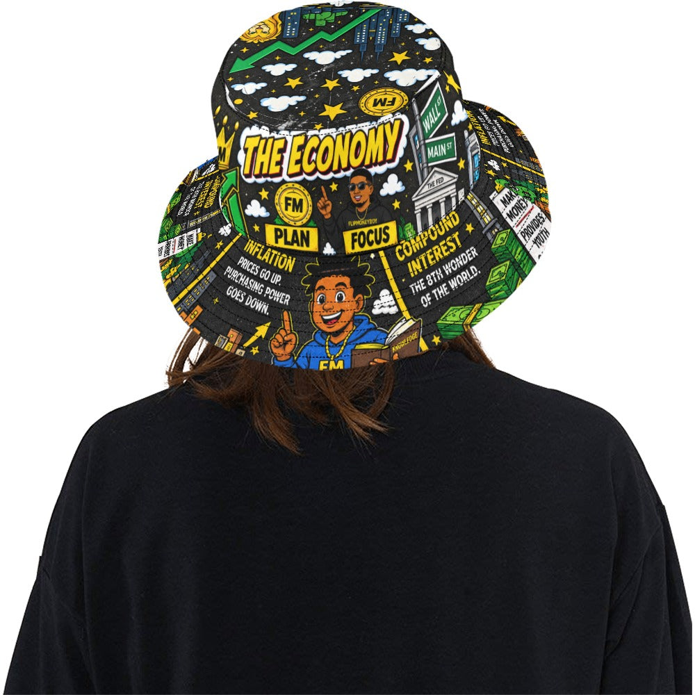 Ecocomics World Black Bucket Hat