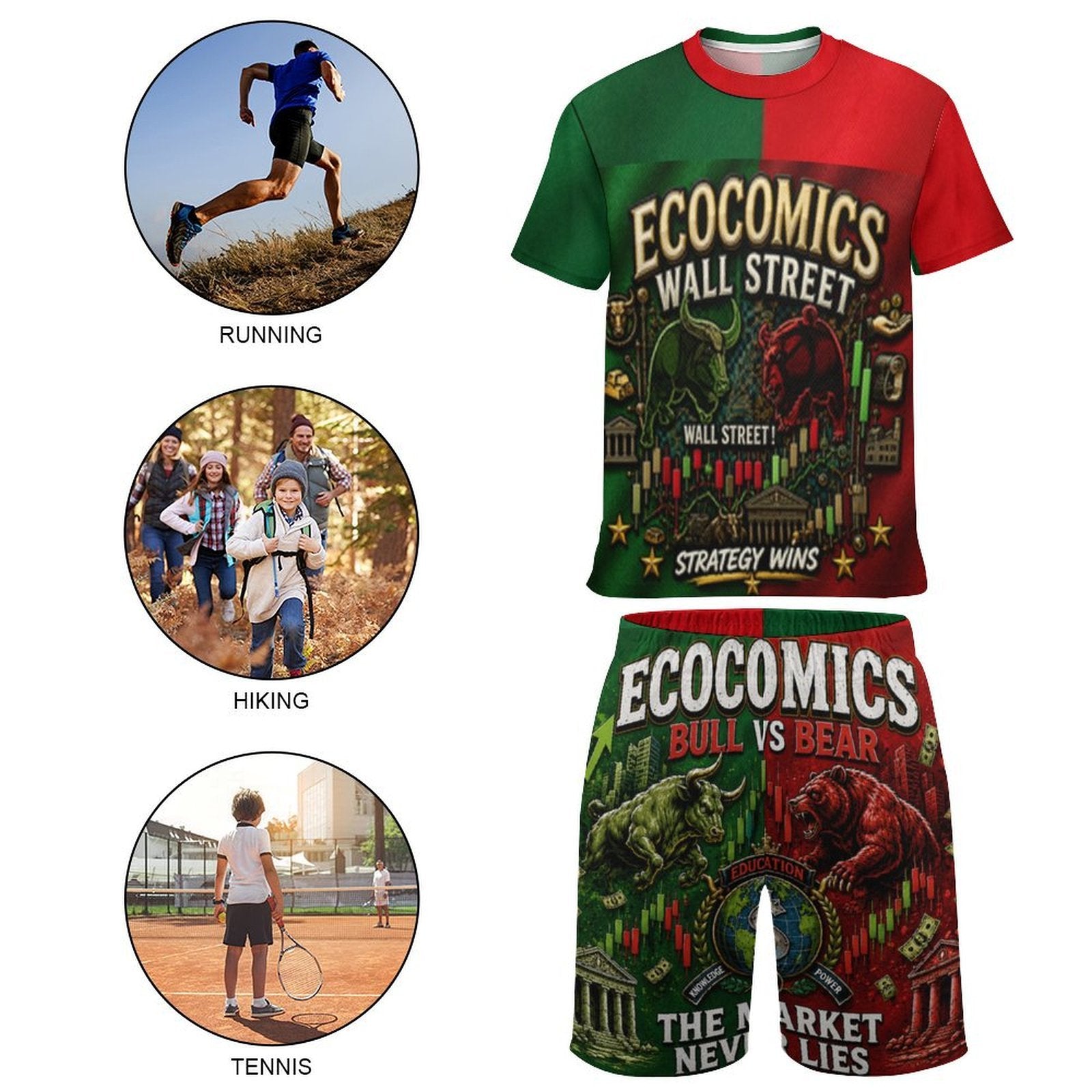 Ecocomics Wallstreet Teen T-shirt Set Bulls/Bears