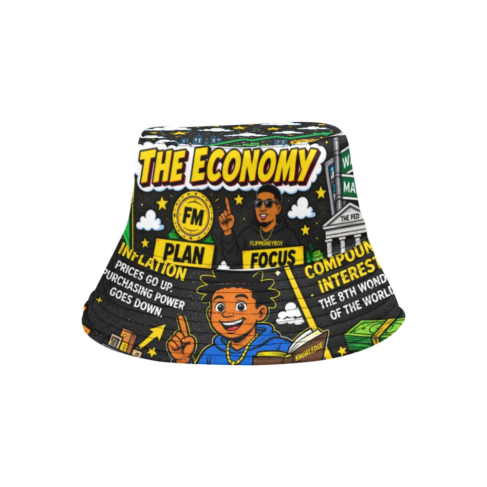 Ecocomics World Black Bucket Hat
