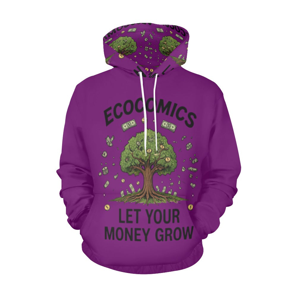 Ecocomics Purple Let Your Money Grow Hoodie (USA Size)