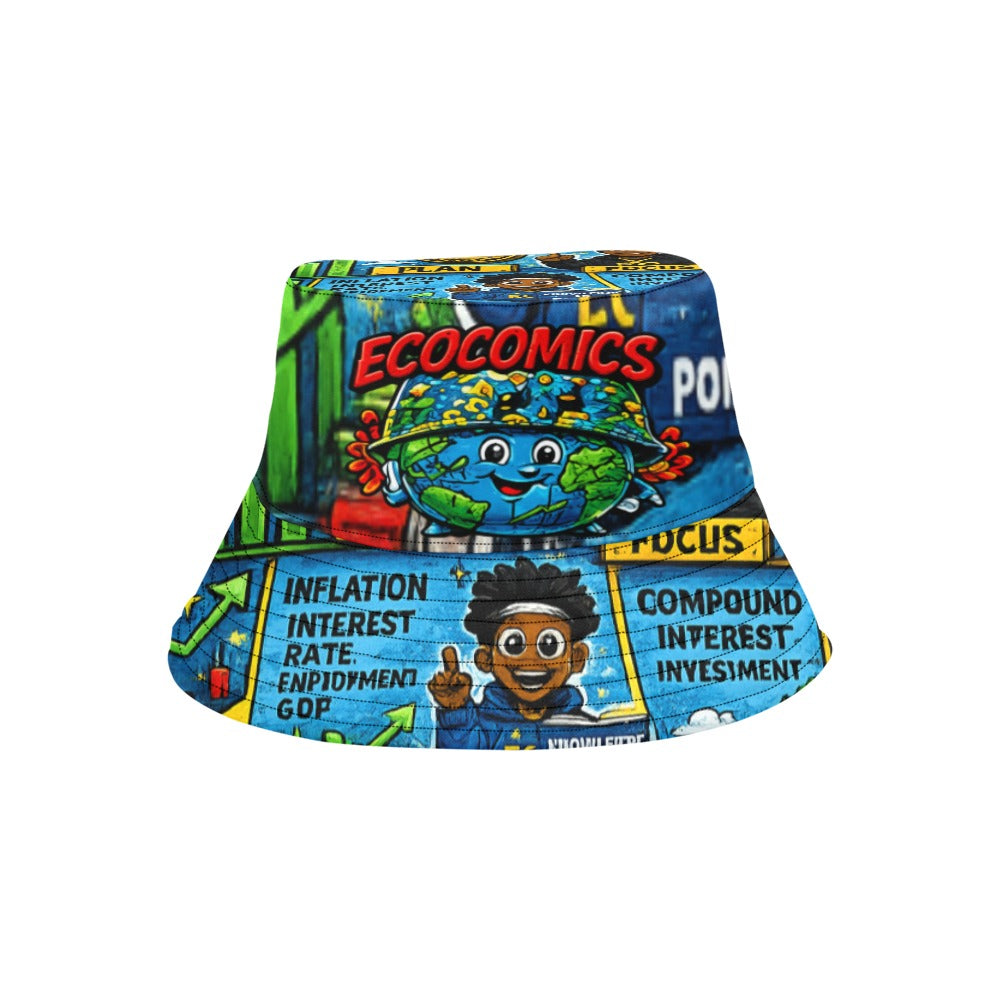 EcoComics Signature Logo Bucket Hat –Blue