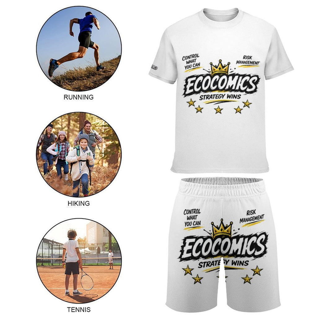 Ecocomics Strategy Wins Teen T-shirt Set White