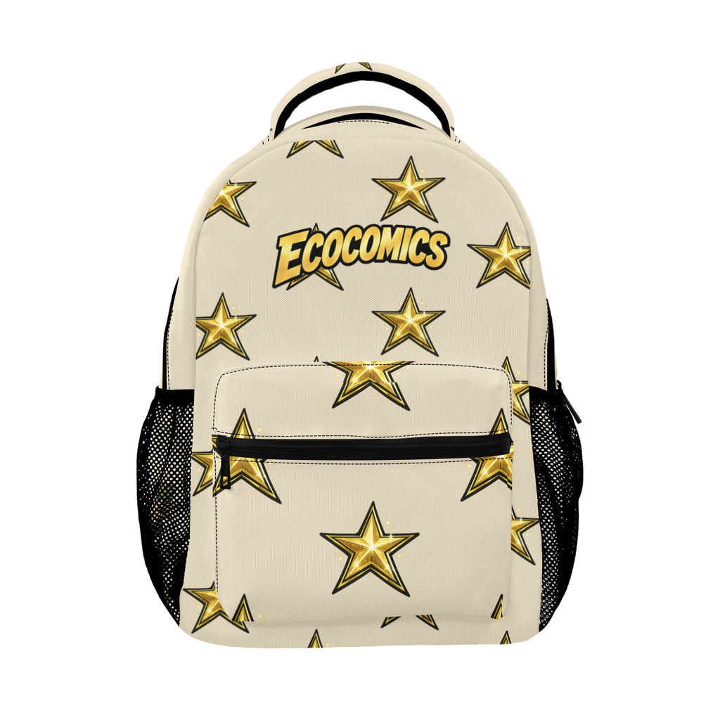 EcoComics Stars BookBag Tan Casual Backpack-Large