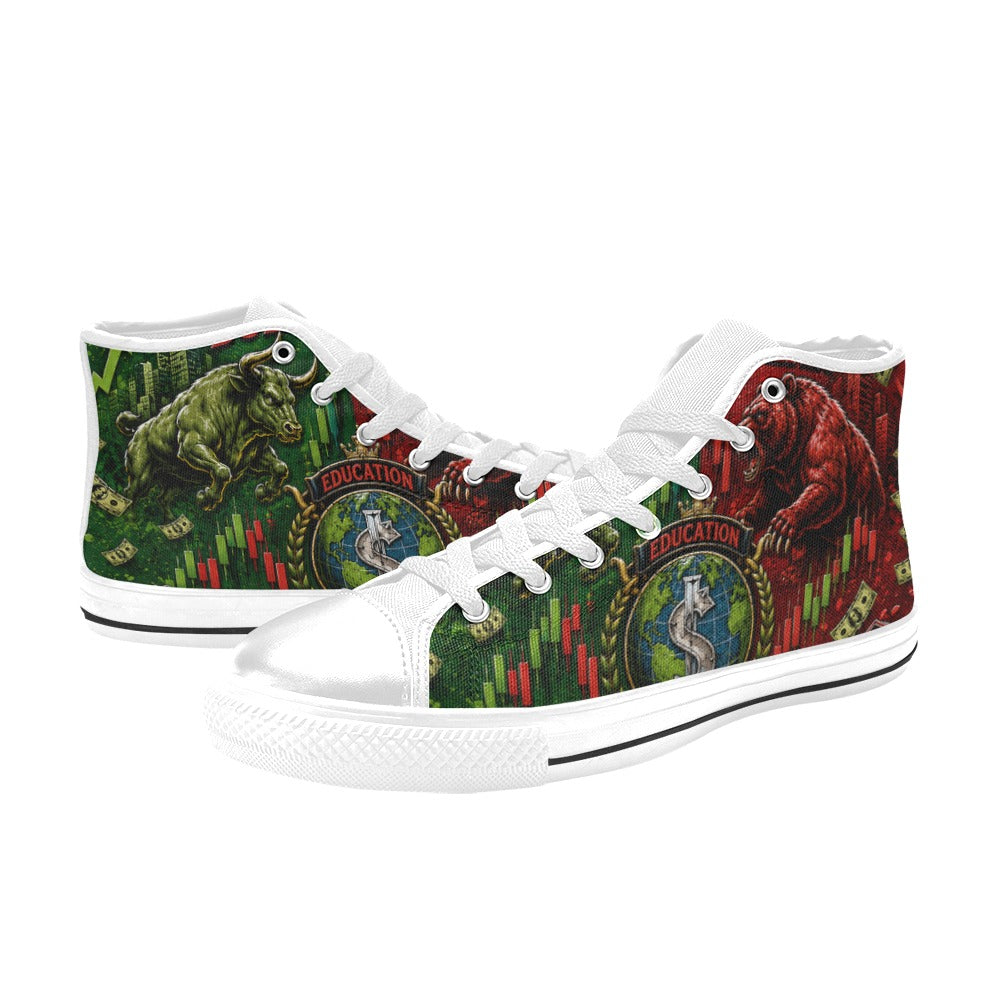 Sneakers Kids' High Top Canvas Shoes-4 Sides Bulls And Bears