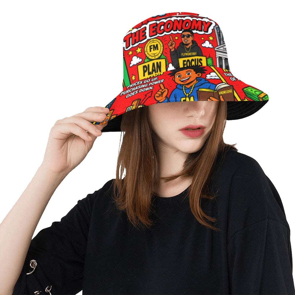 Ecocomics World Red Bucket Hat