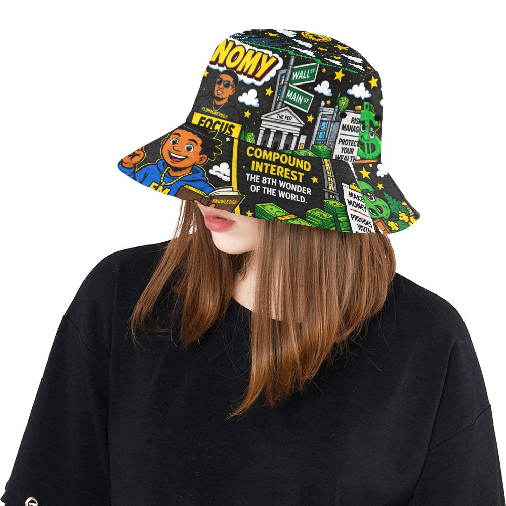Ecocomics World Black Bucket Hat
