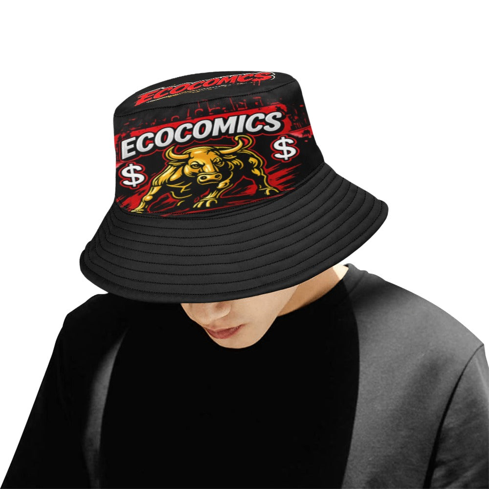 EcoComics Bull Market Bucket Hat – Black