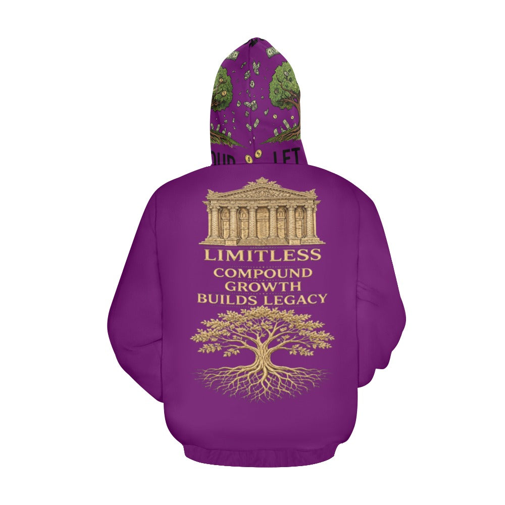 Ecocomics Purple Let Your Money Grow Hoodie (USA Size)