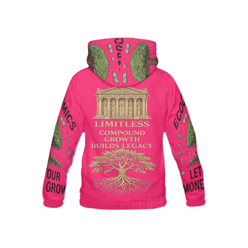 Ecocomics Pink Let Your Money Grow Hoodie for Kid (USA Size)
