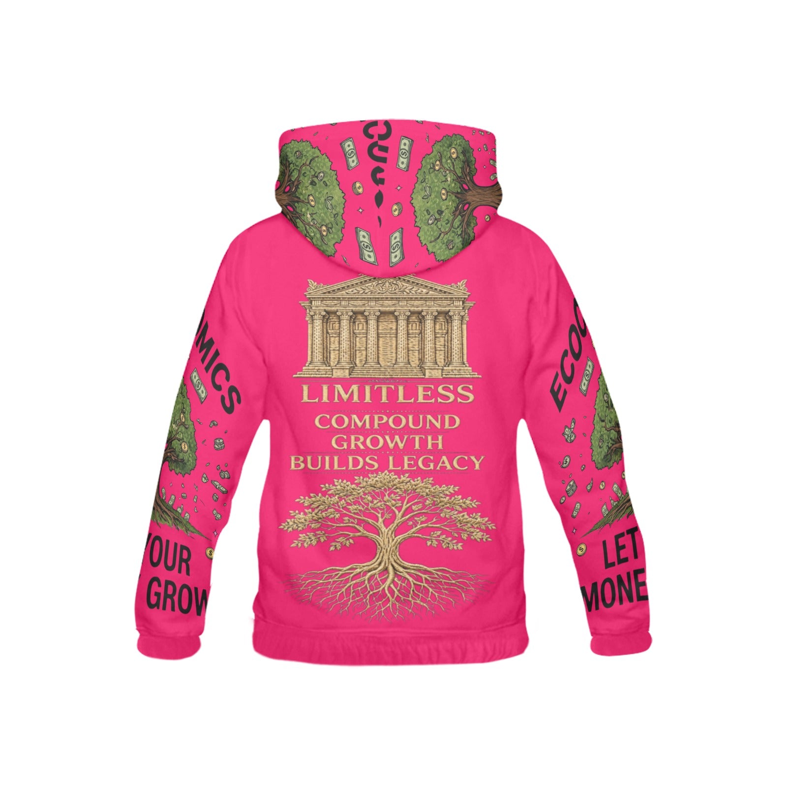Ecocomics Pink Let Your Money Grow Hoodie for Kid (USA Size)