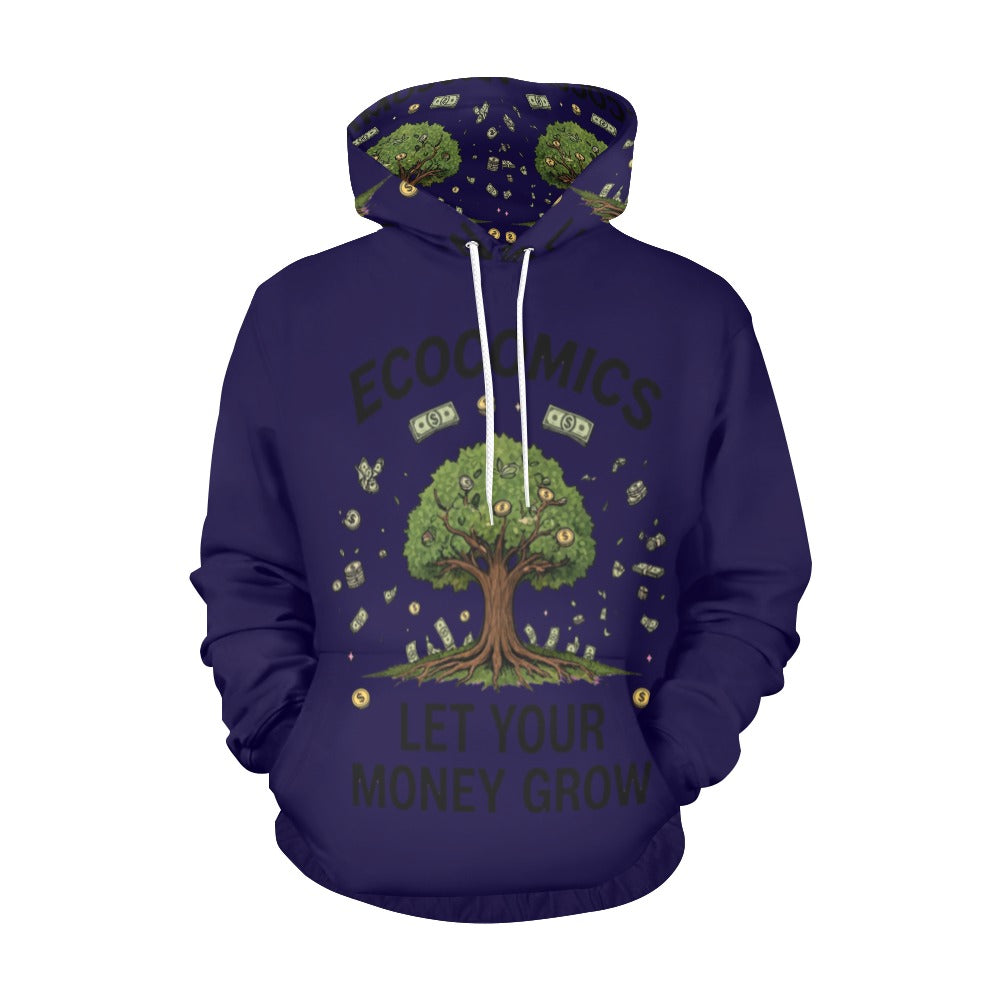 Ecocomics Blue Let Your Money Grow Hoodie (USA Size)