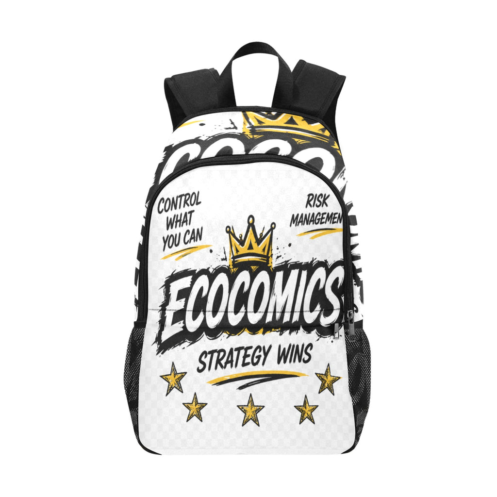 Ecocomics Strategy Wins Backpack Fabric Backpack with Side Mesh Pockets