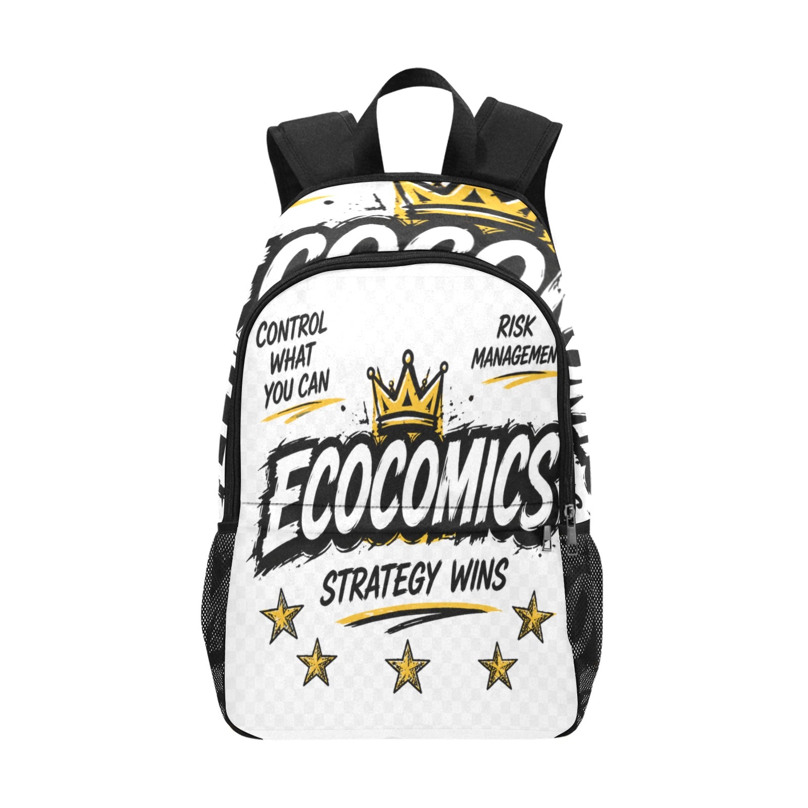 Ecocomics Strategy Wins Backpack Fabric Backpack with Side Mesh Pockets